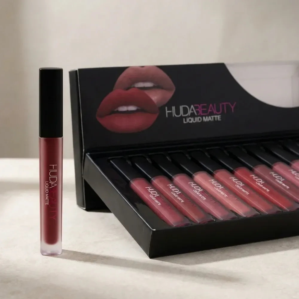 Huda beauty matte lipstick – pack of 12