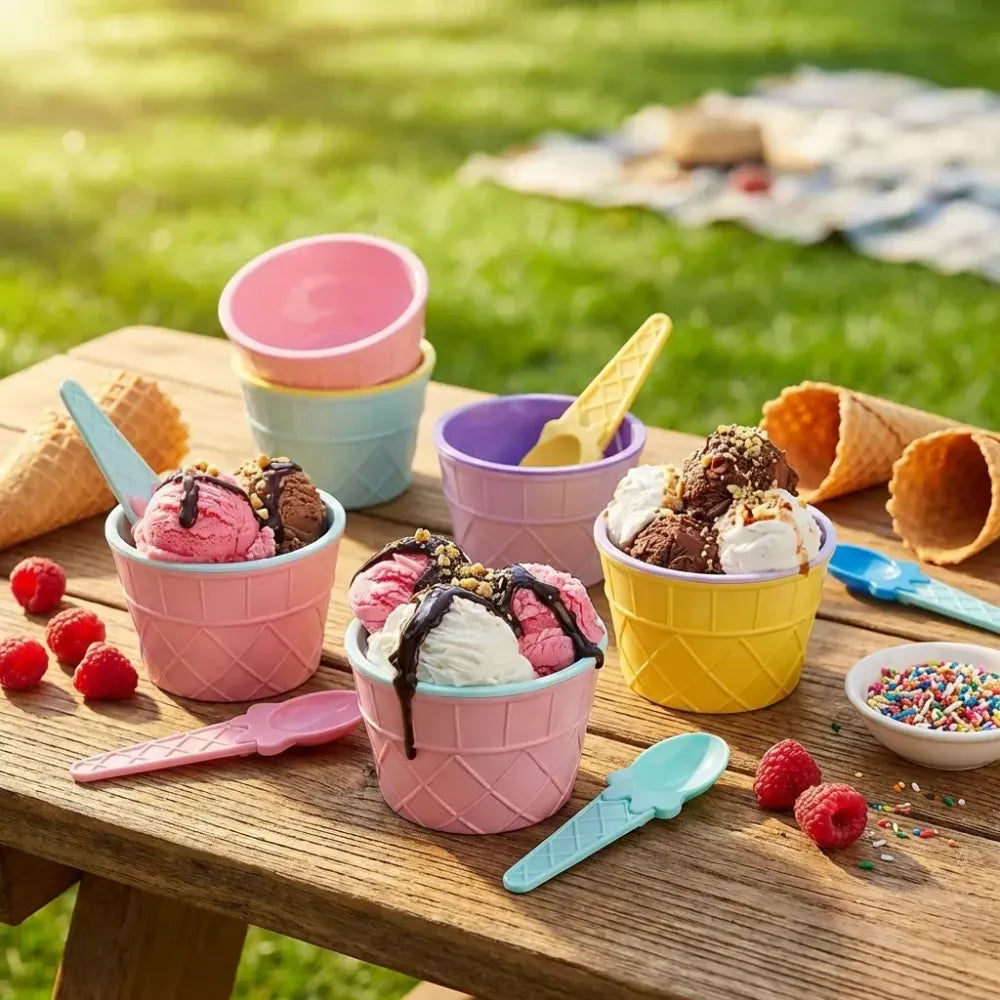 Ice cream bowl set - home & kitchen