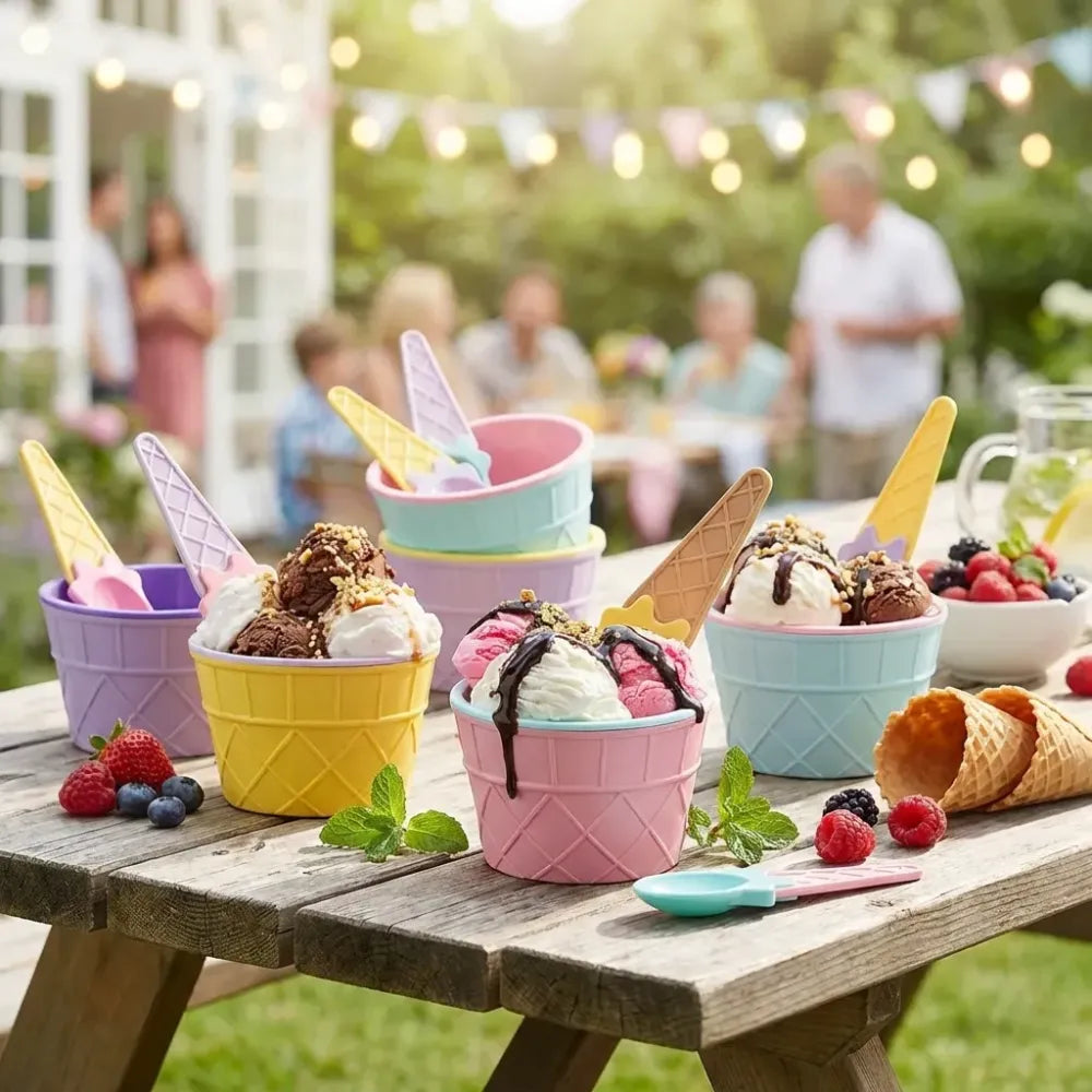 Ice cream bowl set - home & kitchen
