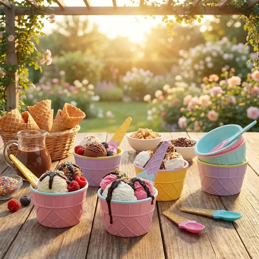 Ice cream bowl set - home & kitchen