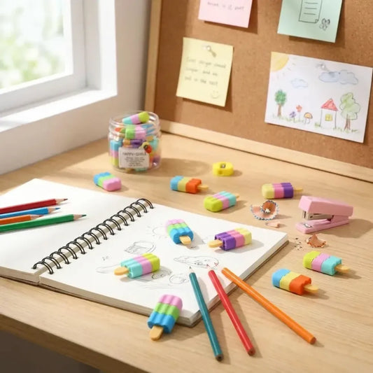Ice cream eraser set - home improvement