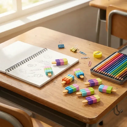 Ice cream eraser set - home improvement