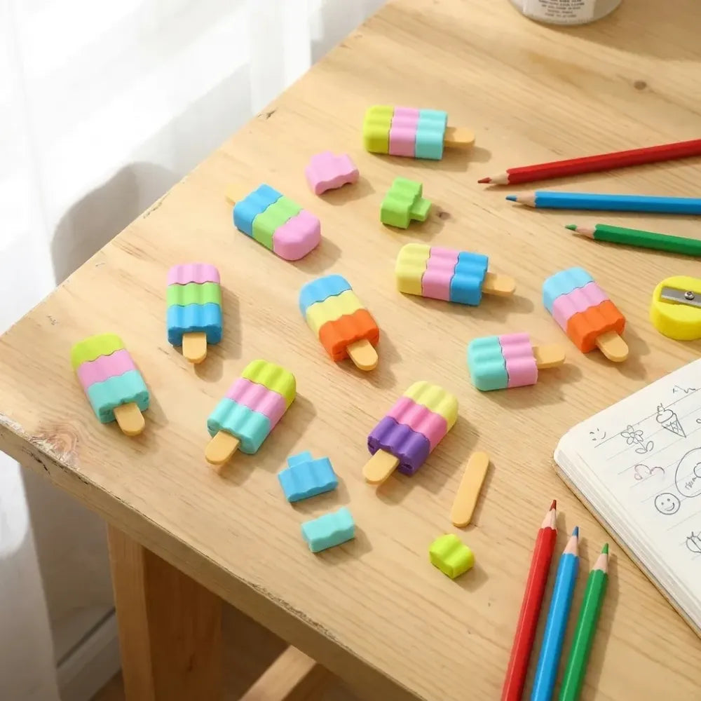 Ice cream eraser set - home improvement
