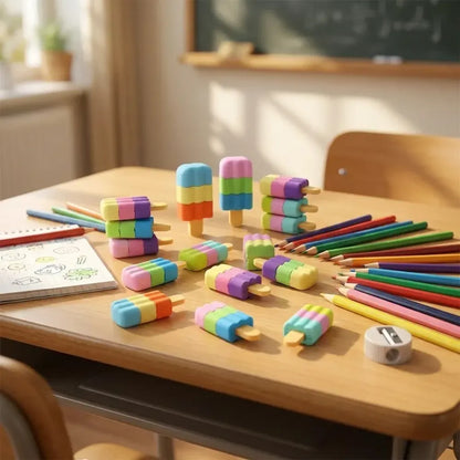 Ice cream eraser set - home improvement