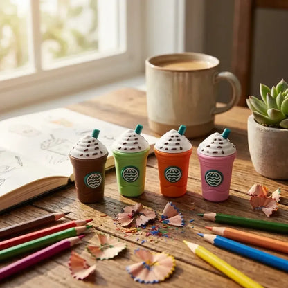 Ice cream pencil sharpeners (24-pack) - office