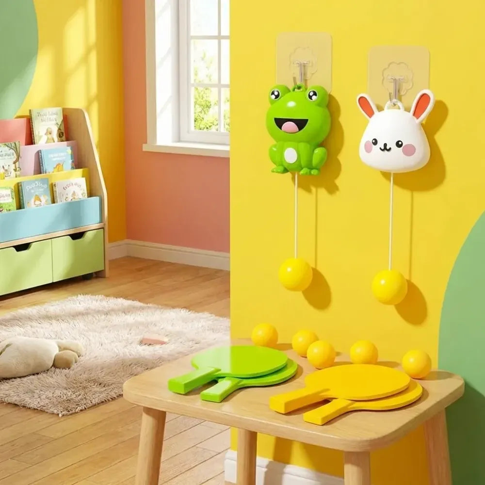 Indoor hanging table tennis set