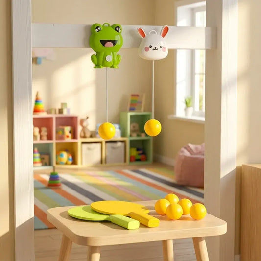Indoor hanging table tennis set