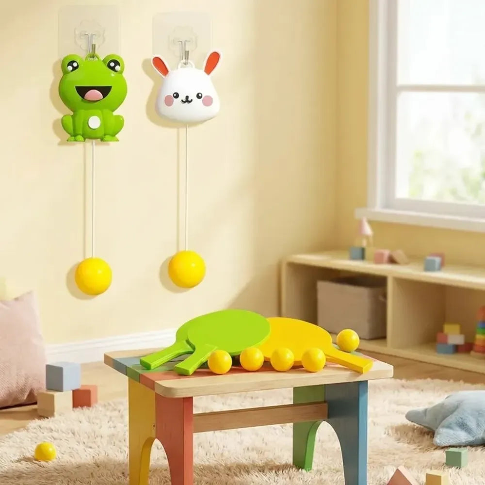 Indoor hanging table tennis set