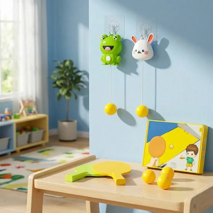 Indoor hanging table tennis set