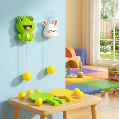 Indoor hanging table tennis set