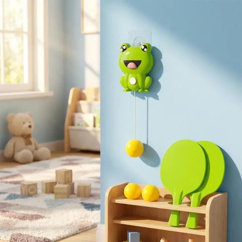Indoor hanging table tennis set