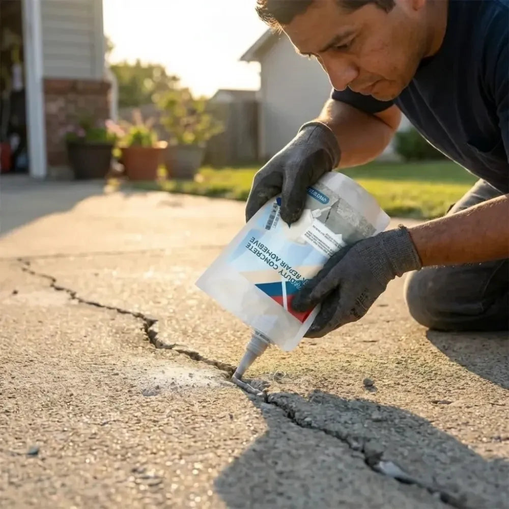 Industrial concrete crack filler