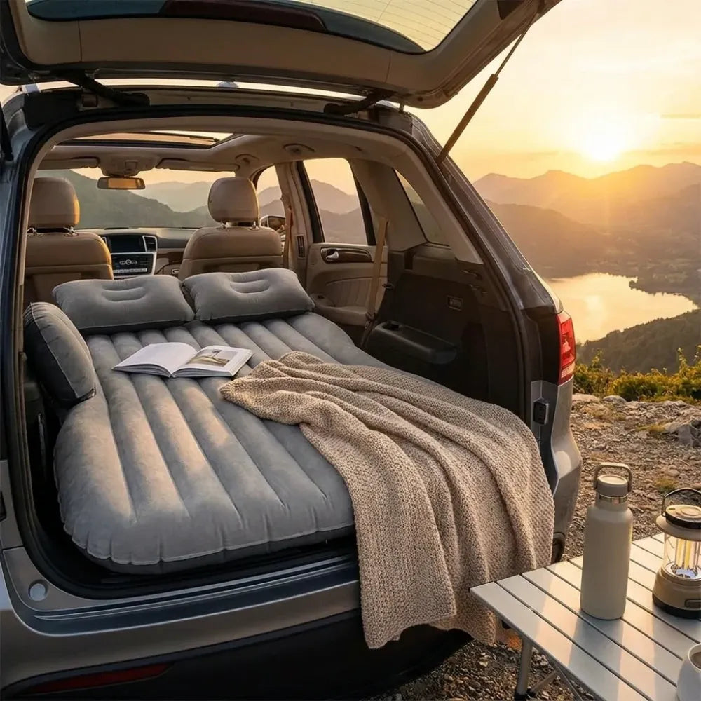 Inflatable car bed mattress