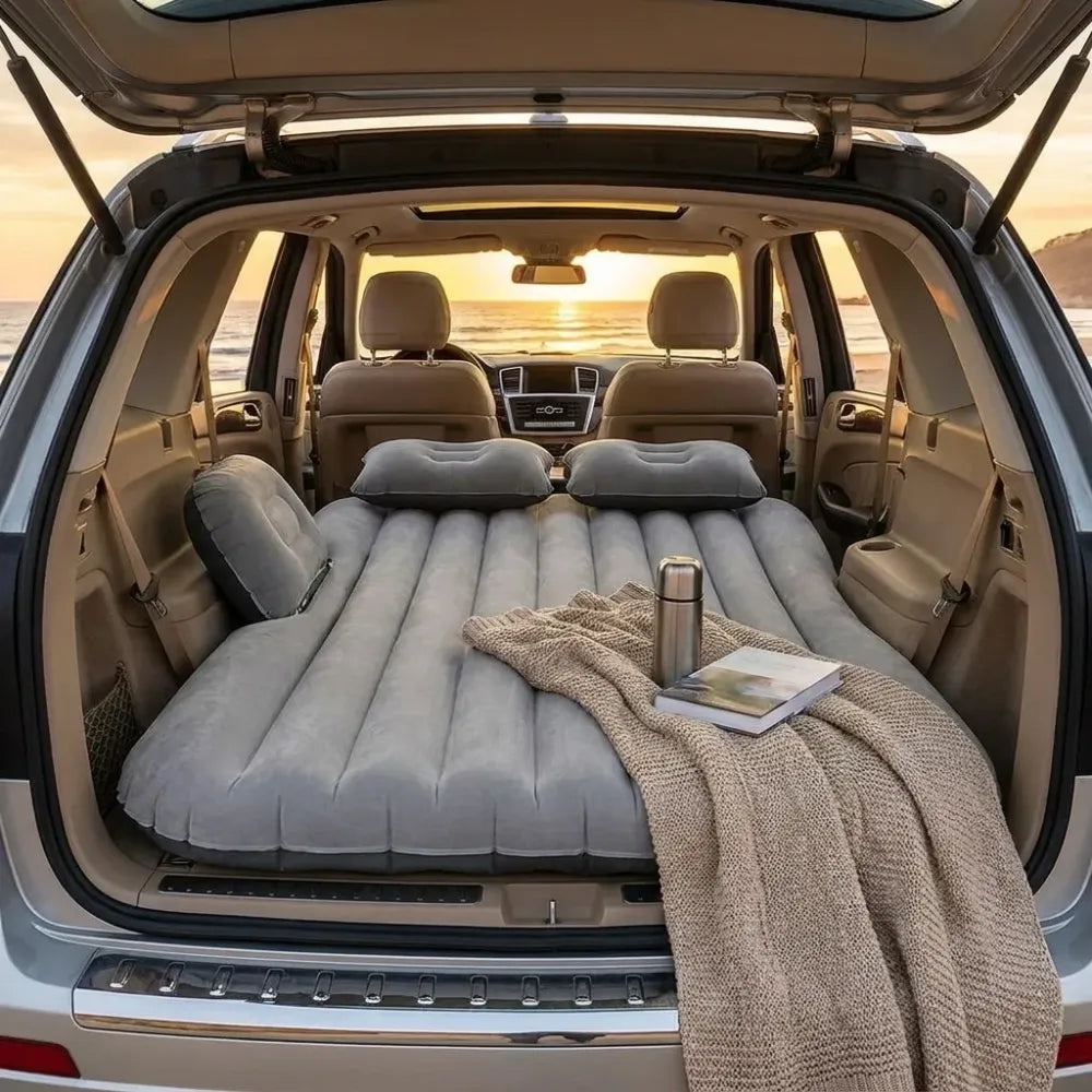 Inflatable car bed mattress