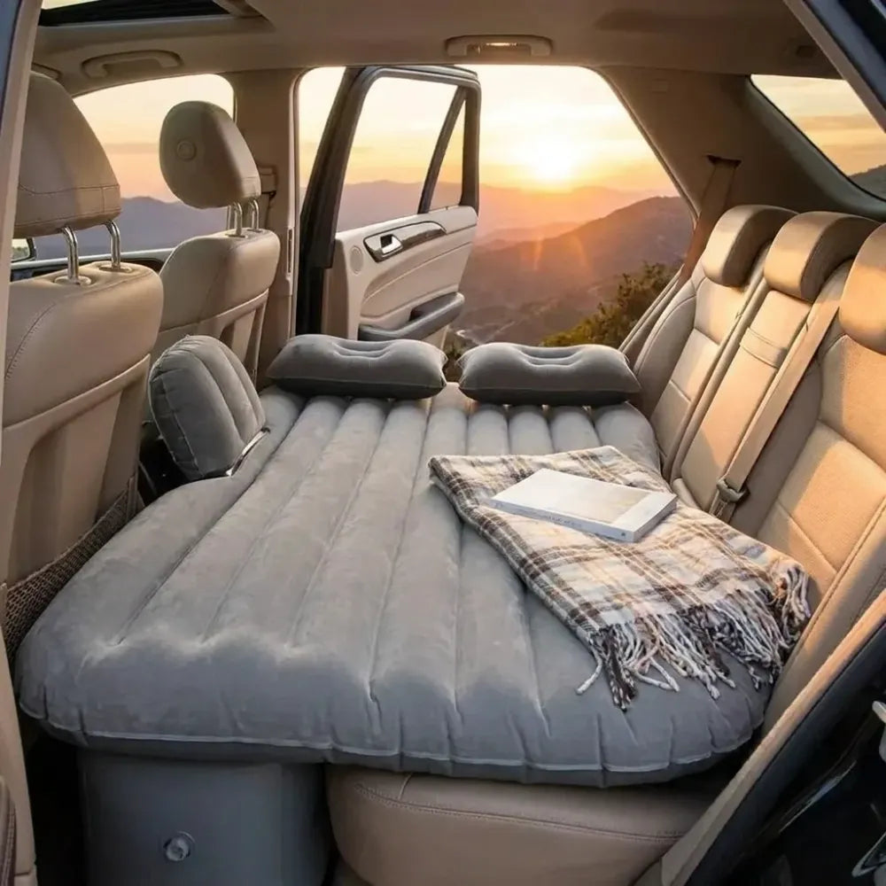 Inflatable car bed mattress
