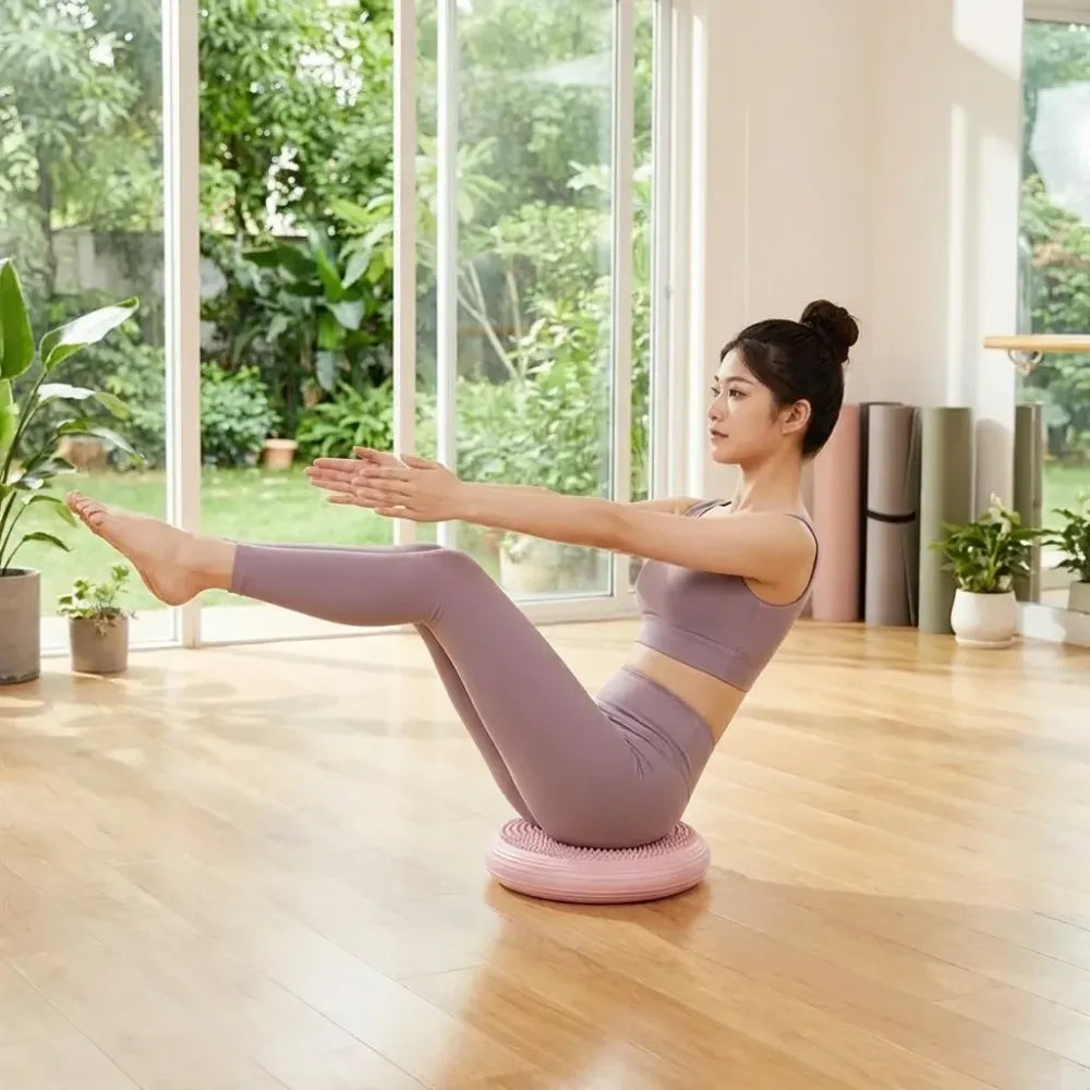 Inflatable core balance pads