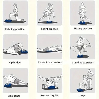Inflatable core balance pads