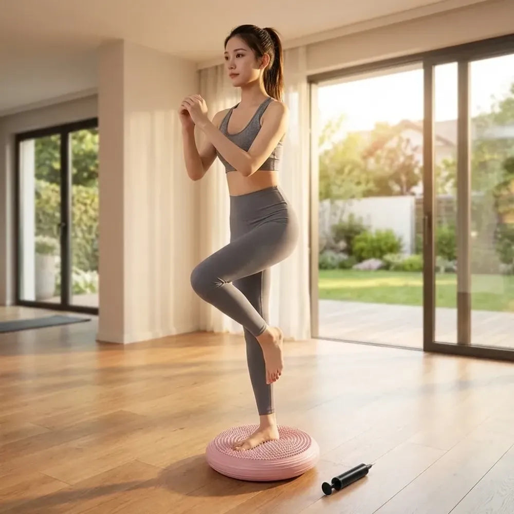 Inflatable core balance pads