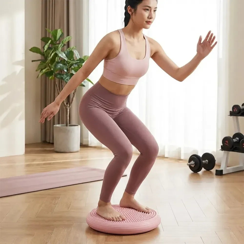 Inflatable core balance pads