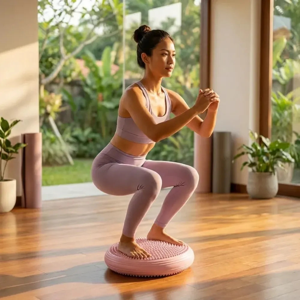 Inflatable core balance pads