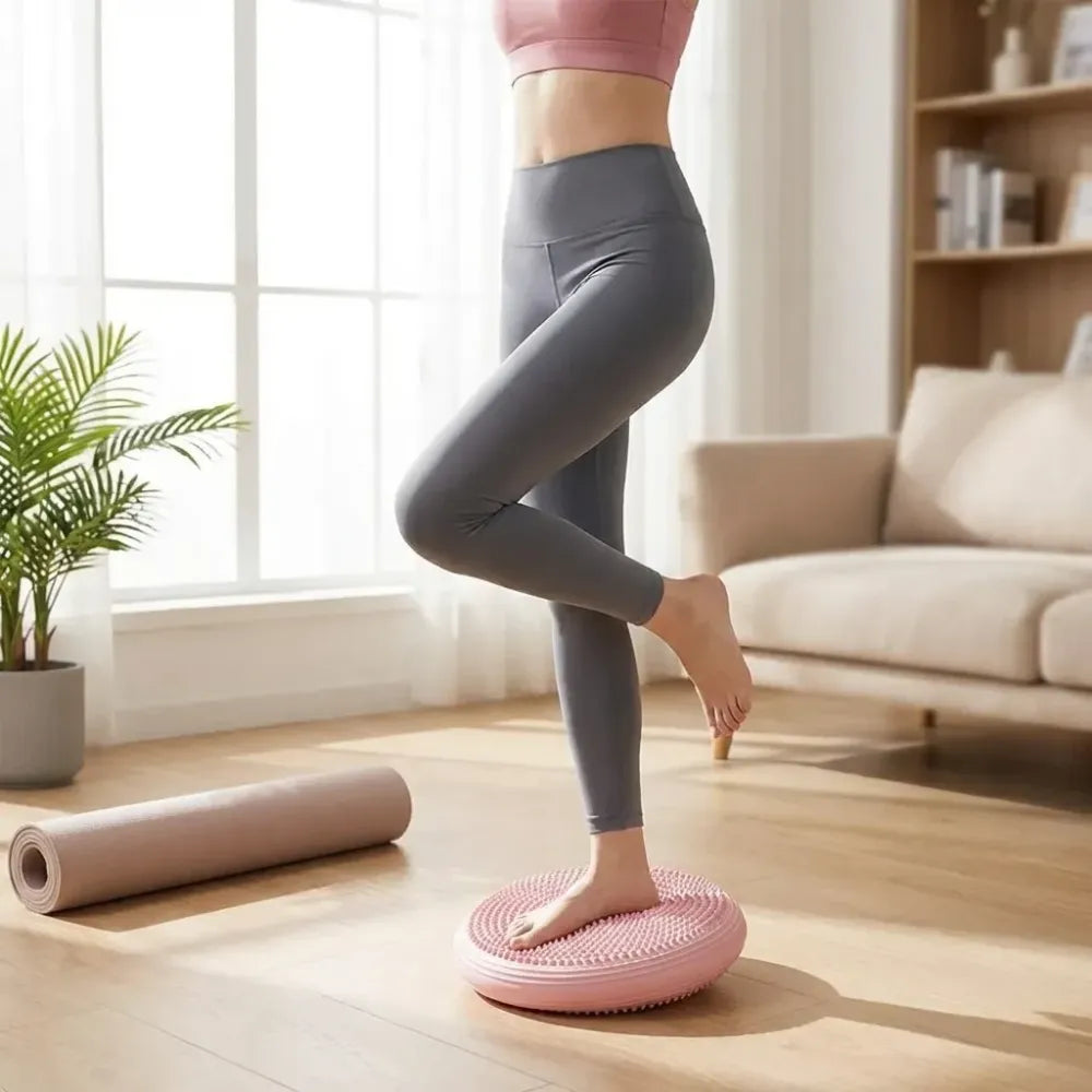Inflatable core balance pads