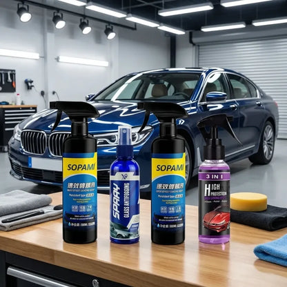 Instant ceramic coating spray