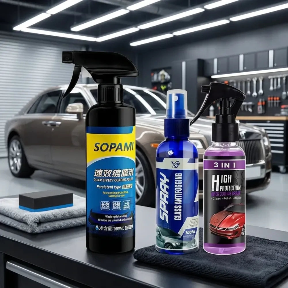 Instant ceramic coating spray
