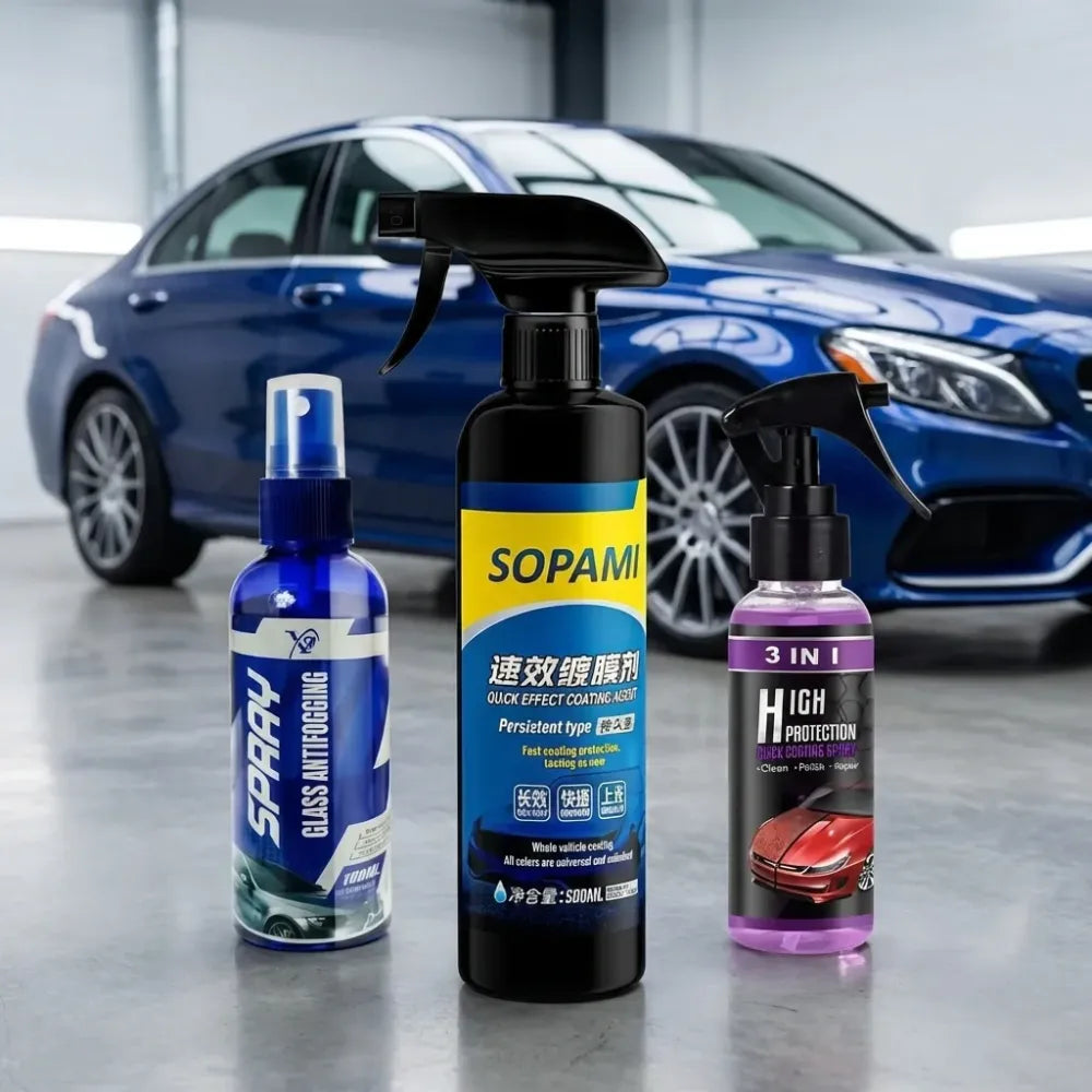 Instant ceramic coating spray