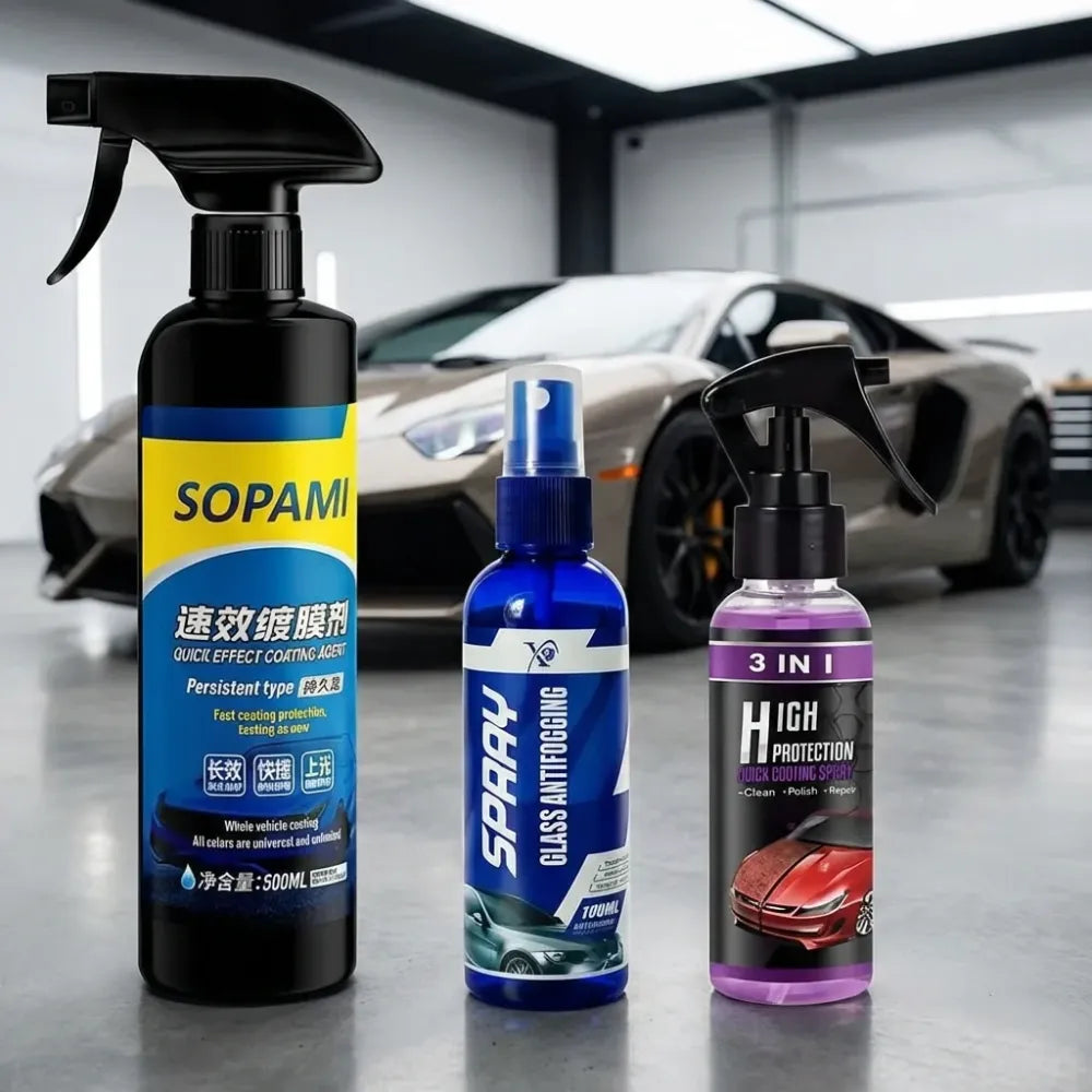 Instant ceramic coating spray