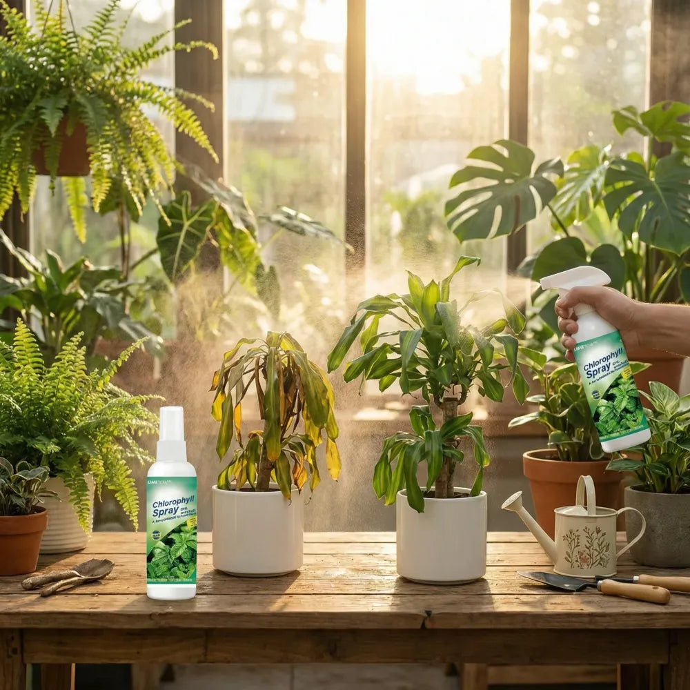 Instant green chlorophyll spray - gardening