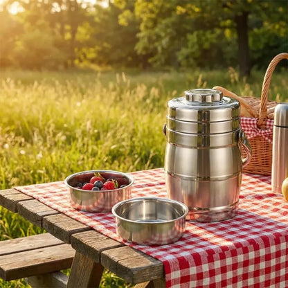 Insulated leak-proof stainless steel lunch box (2.2l) - kitchen tool