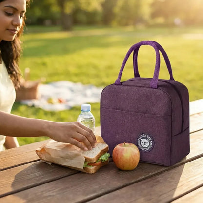 Insulated lunch bag with pockets - home & kitchen