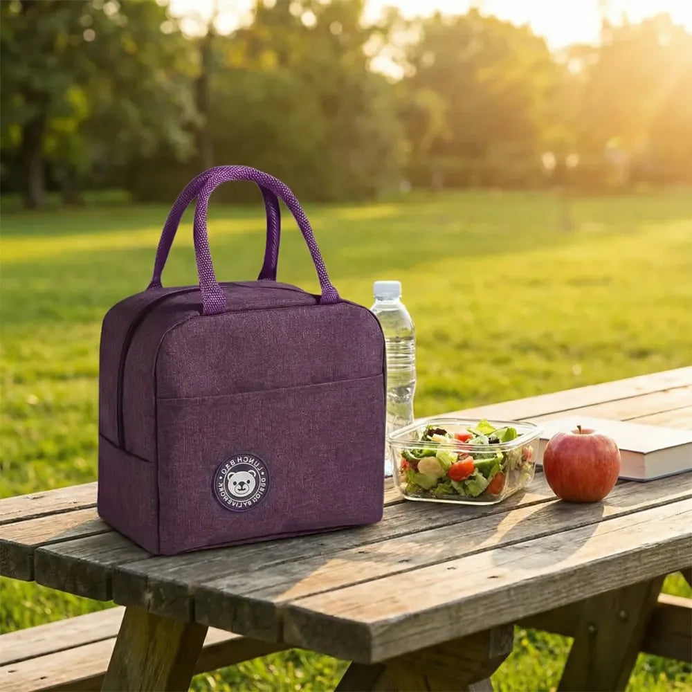 Insulated lunch bag with pockets - home & kitchen