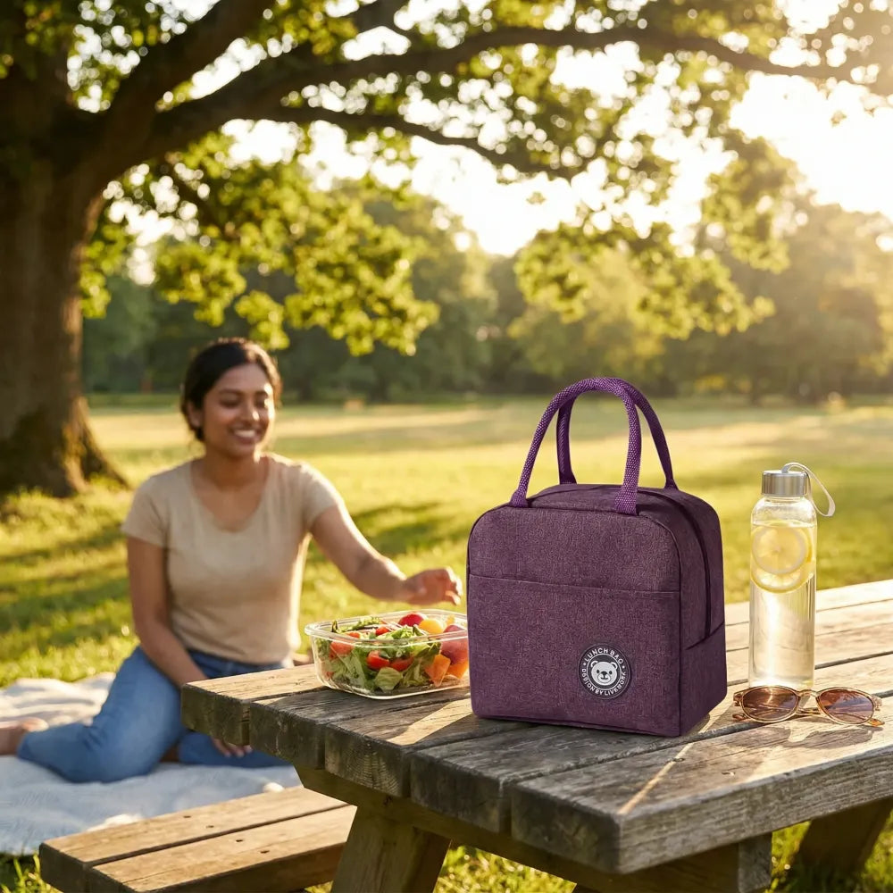 Insulated lunch bag with pockets - home & kitchen