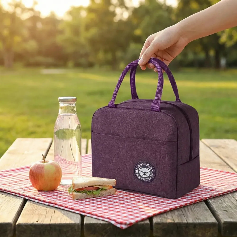 Insulated lunch bag with pockets - home & kitchen