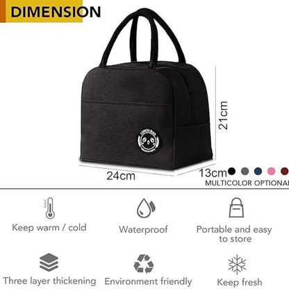 Insulated portable and reusable lunch bag
