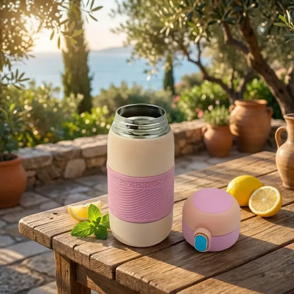 Insulated stainless steel bottle with rubber grip (420 ml) (copy) - home & kitchen