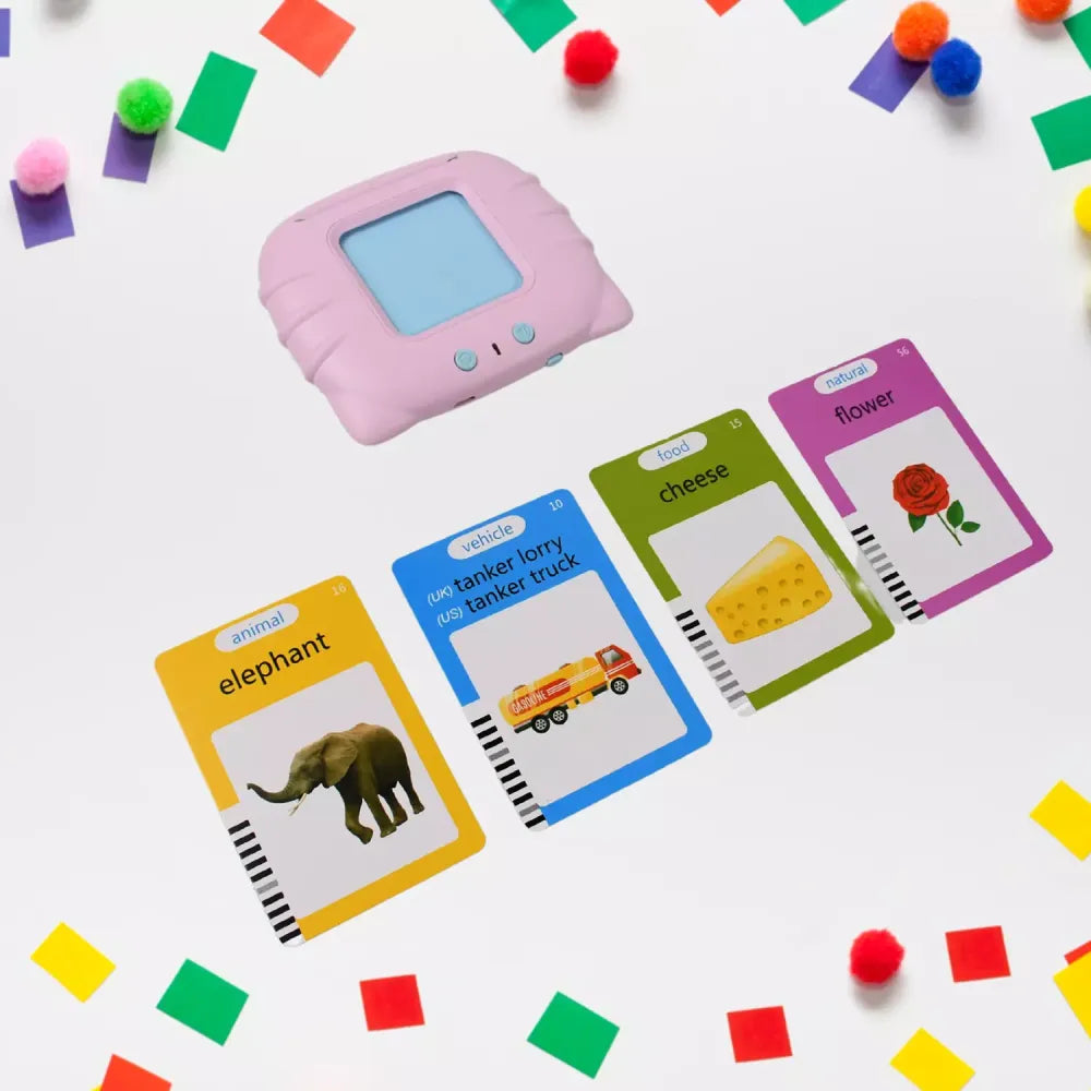 Interactive english flash cards - toys