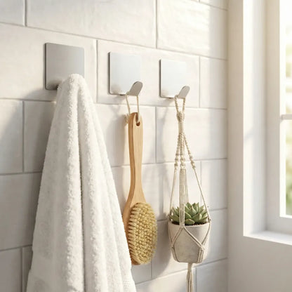 Invisible adhesive hooks - home improvement