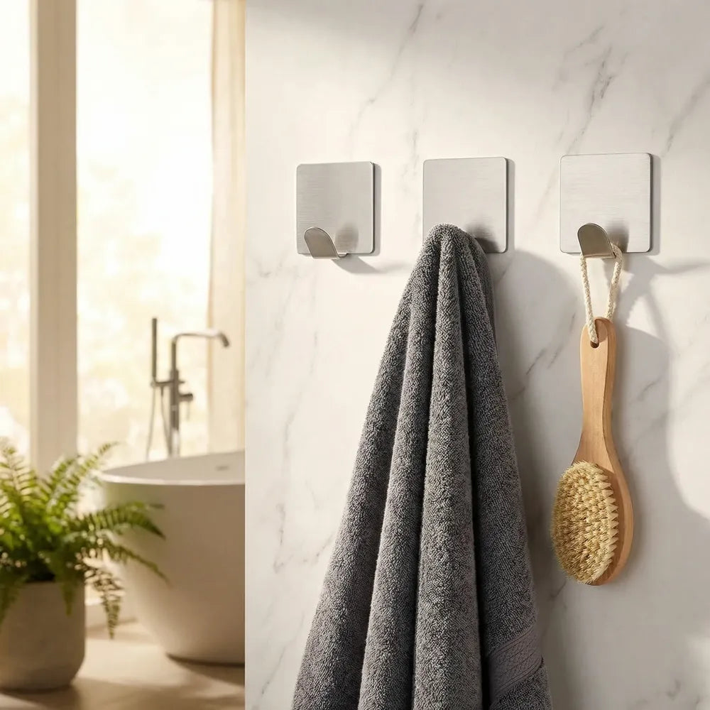 Invisible adhesive hooks - home improvement