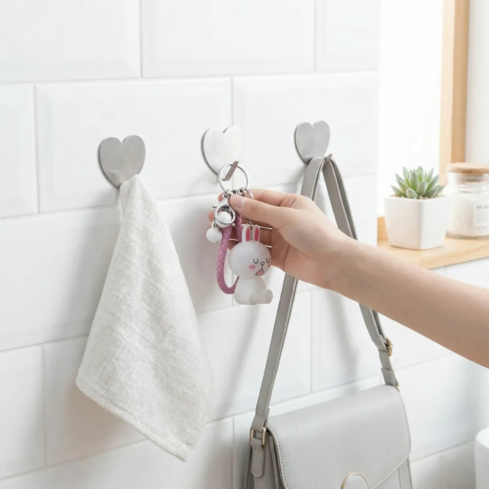 Invisible adhesive hooks - home improvement