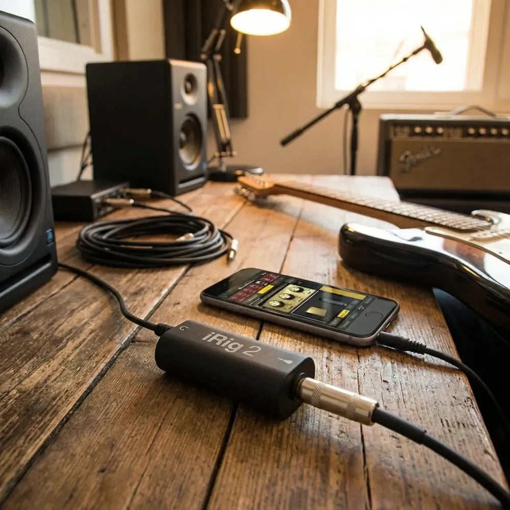 Irig audio guitar interface amp converter