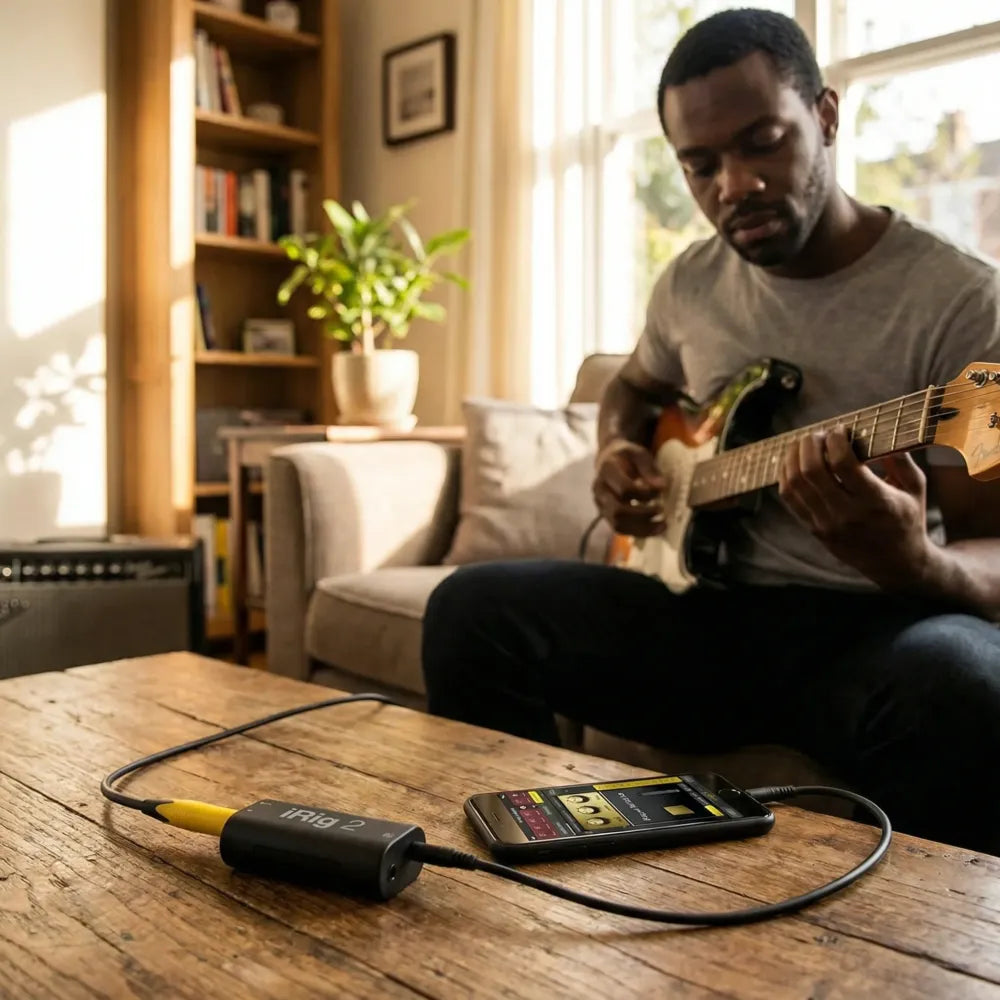 Irig audio guitar interface amp converter