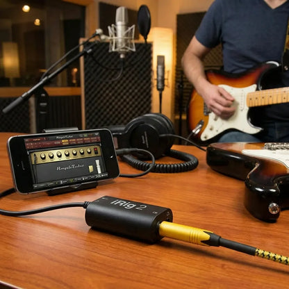 Irig audio guitar interface amp converter