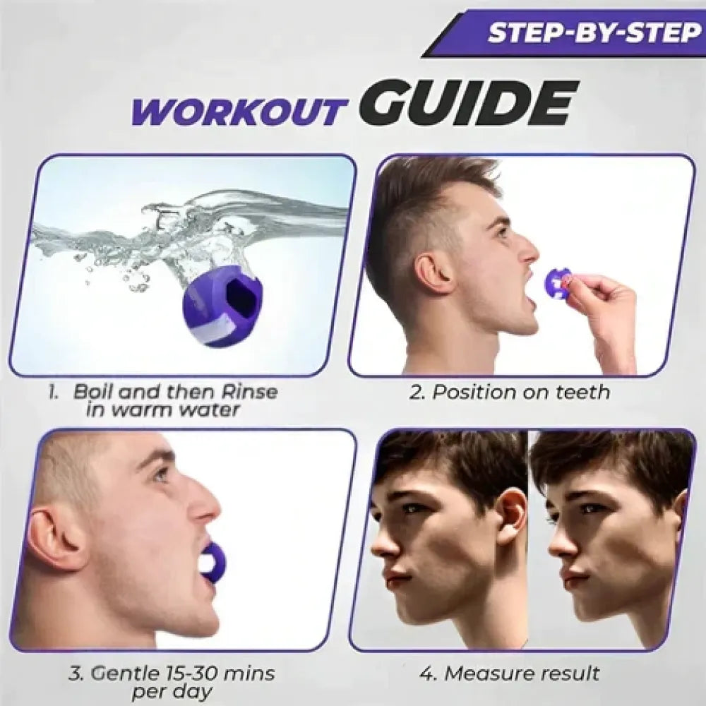 Jaw workout guide.