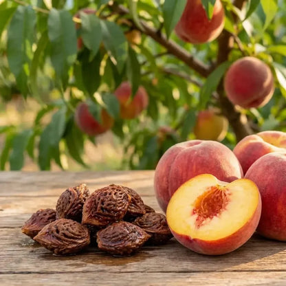 Juicy peach tree seeds - gardening