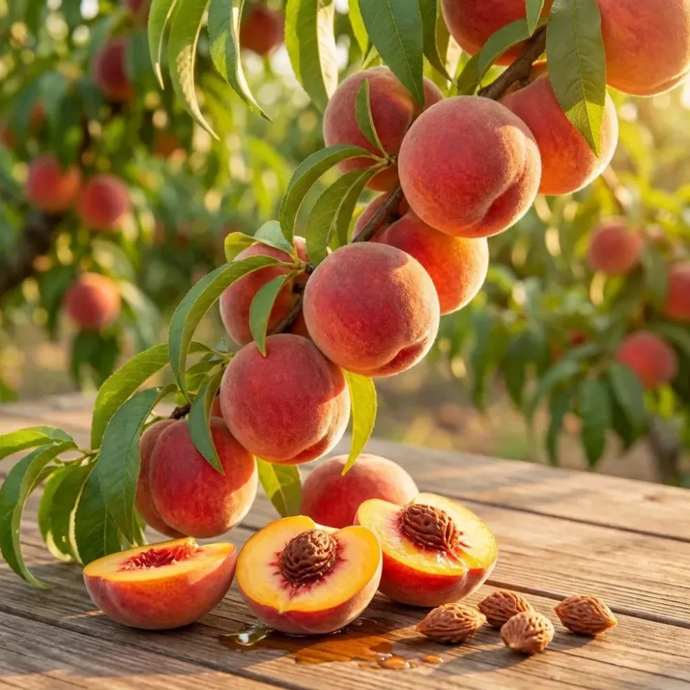 Juicy peach tree seeds - gardening