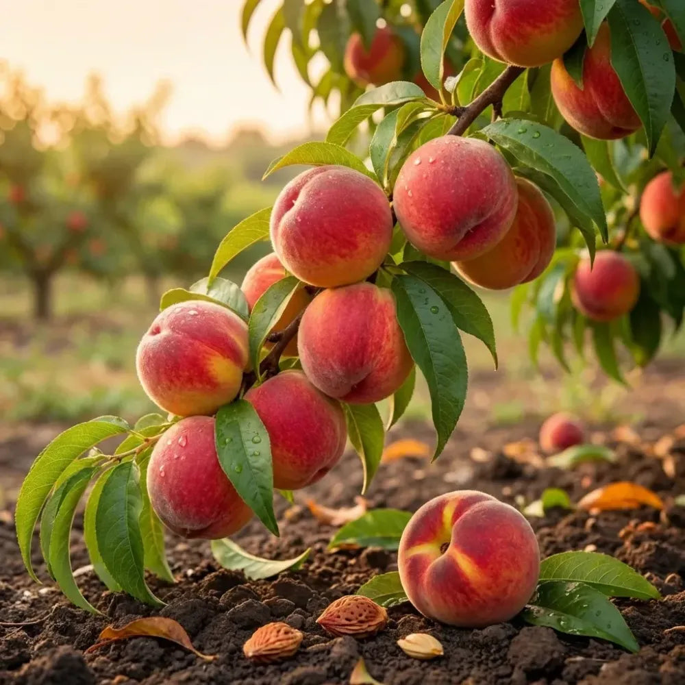 Juicy peach tree seeds - gardening
