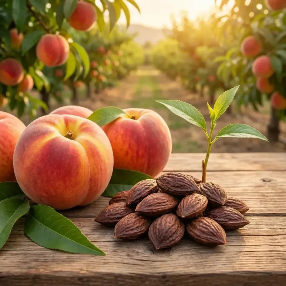 Juicy peach tree seeds - gardening