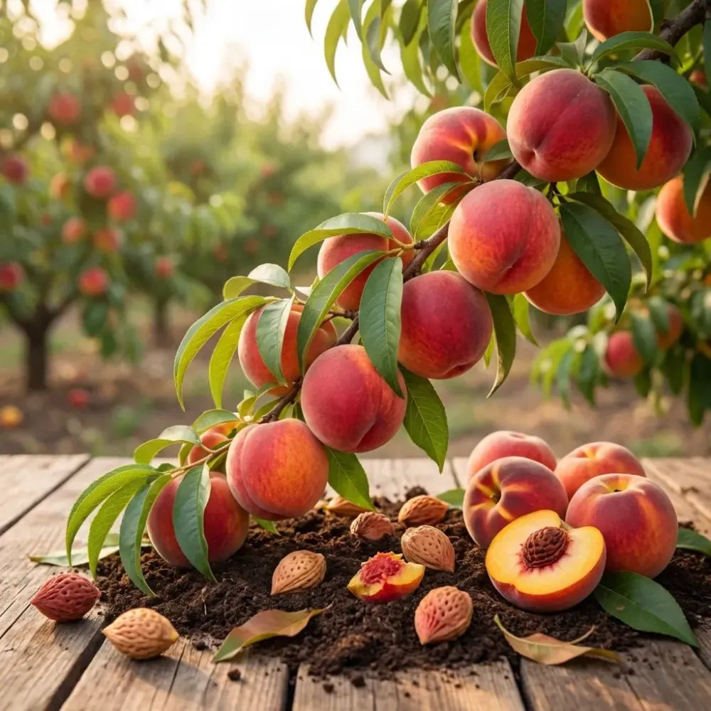 Juicy peach tree seeds - gardening